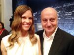 Hillary Swank, Anupam Kher attends Pre Oscar Nomination Party by Weinstein Brothers.jpg