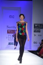 Model walks the ramp for Surily Goel Show at Wills Lifestyle India Fashion Week 2013 Day 1 in Mumbai on 13th March 2013 (34).JPG