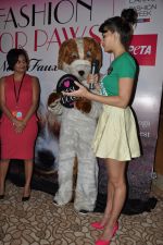 Jacqueline Fernandes at PETA Promotion in LIFW on 25th March 2013 (17).JPG