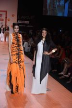 Neha Dhupia walk the ramp for Save Tigers Aircel Show at Lakme Fashion Week 2013 Day 5 in Grand Hyatt, Mumbai on 26th March 2013 (344).JPG