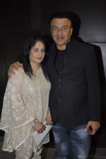 anu malik with wife at Gautam Ahuja and Chhaya Momaya party to launch Ahuja Towers in Mumbai on 26th April 2013.JPG