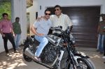 John Abraham gifts his favourite bike to Sanjay Gupta in Bandra, Mumbai on 7th May 2013 (1).JPG