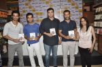 Sushant Singh Rajput, Raj Kumar Yadav, Siddharth Roy Kapur, Abhishek Kapoor at Kai po che DVD launch in Infinity Mall, Mumbai on 10th May 2013 (75).JPG