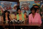 Adah Sharma, Dev Goel, & Chunky Pandey at the press conference of Hum Hai Raahi Car Ke in Suburban Lounge, Mumbai on 11th May 2013.jpg