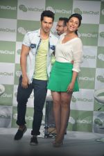 Varun Dhawan and Parineeti Chopra launch WeChat in India in Taj Colaba, Mumbai on 14th May 2013 (44).JPG