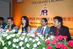 Neil Nitin Mukesh,  Ameesha Patel,  Mr. Mahesh Chakankar & Prashant Mishra Ameesha Patel, Neil Nitin Mukesh at the launch of Jaipur Premier League Season 2 in Mumbai on 6th June 2013.jpg