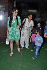 Manyata with kids at Policegiri screening in Ketnav, Mumbai on 2nd July 2013 (11).JPG