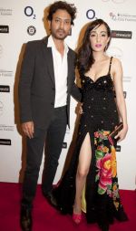 Actress and Brand Ambassador Feryna Wazheir with Irrfan Khan at gala opening of London Indian Film Festival. Credit - Photos by www.saiphotography.com.jpg