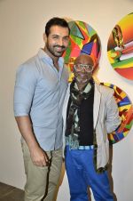 John Abraham at Bose Krisnmachari art event at Gallery 7 in Mumbai on 20th July 2013 (9).JPG