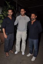 Abhishek Bachchan, John Abraham, Shoojit Sircar  at Madras Cafe screening in Sunny Super Sound,Mumbai on 21st Aug 2013 (26).JPG
