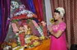 Rakhi Sawant celebrate Ganesh Chaturthi in Mumbai on 9th Sept 2013 (98).JPG