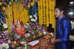 Shreyas Talpade celebrate Ganesh Chaturthi in Mumbai on 9th Sept 2013 (60).JPG