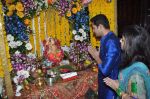 Shreyas Talpade celebrate Ganesh Chaturthi in Mumbai on 9th Sept 2013 (62).JPG