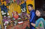 Shreyas Talpade celebrate Ganesh Chaturthi in Mumbai on 9th Sept 2013 (64).JPG