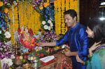 Shreyas Talpade celebrate Ganesh Chaturthi in Mumbai on 9th Sept 2013 (72).JPG