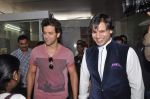 Hrithik Roshan and Vivek Oberoi at T-Series pooja in Mumbai on 19th Sept 2013 (35).JPG