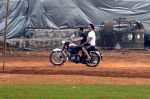 Salman Khan snapped with Sajid Nadiadwala on a bike at his Panvel farm on his bday on 27th Dec 2013 (11)_52be49243e491.JPG
