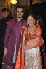 Esha Deol, Bharat Takhtani at Ahana Deol_s Wedding Ceremony in ITC Maratha, Mumbai on 1st Feb 2014 (43)_52ee0f06e0fa8.JPG
