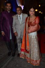 Esha Deol, Bharat Takhtani, Dharmendra at Ahana Deol_s Wedding Ceremony in ITC Maratha, Mumbai on 1st Feb 2014(165)_52ee0f2d63f53.JPG