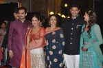 Vaibhav Arora, Ahana Deol, Hema Malini, Esha Deol, Bharat Takhtani at Ahana Deol_s Wedding Ceremony in ITC Maratha, Mumbai on 1st Feb 2014 (38)_52ee0f32eb28d.JPG