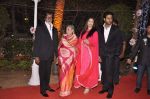 Amitabh bachchan, Jaya Bachchan, Aishwarya Bachchan, Abhishek Bachchan at Ahana Deol_s Wedding Reception in Mumbai on 2nd Feb 2014 (45)_52ef9fb2bcbe7.JPG