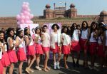 Nargis Fakhri walk for veet  be the diva campaign at Chandani chowk metro station to Red Fort on Wednesday, 12-02-2014  (10)_52fc527d04cd8.JPG
