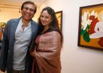 Kailash Surendranath & Rati Agnihotri at Bharat Tripathi_s Tirthankar exhibition in Mumbai on 13th Feb 2014 _52fdb9ca55af9.jpg