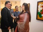 Rishi Kapoor, Bharat Tripathi & Rati Agnihotri at Bharat Tripathi_s Tirthankar exhibition in Mumbai on 13th Feb 2014(2)_52fdba3692dd4.jpg