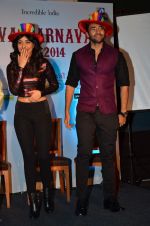 Neha Sharma, Jackky Bhagnani at the Promotion of Youngistaan at the 2014 Goa Carnival on 17th Feb 2014 (94)_5302f5b21d36b.JPG