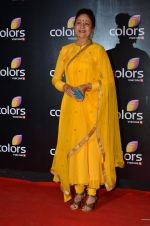 Aruna Irani at Colors red carpet in Grand Hyatt, Mumbai on 1st March 2014 (402)_5312fddca2e07.JPG