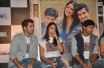 Aditya Seal, Izabelle Leite, Tanuj Virwani at the Trailer launch of Purani Jeans in Mumbai on 19th March 2014 (71)_532ac0c837a20.JPG