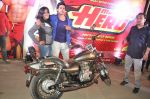 Varun Dhawan takes Ekta Kapoor for a bike ride to promote Main Tera Hero in Goregaon, Mumbai on 31st March 2014 (47)_533aa532c1420.JPG