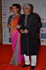 Shabana Azmi, Javed Akhtar at the red carpet for Manish Malhotra Show Men for Mijwan in Mumbai on 1st April 2014  (204)_533bf08797786.JPG