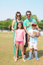 Raveena Tandon with family at soccer match in Mumbai on 6th April 2014_53429d81abe9d.JPG