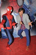 Vivek Oberoi meets Spiderman at PVR, Mumbai on 18th April 2014 (41)_535214238ae80.JPG