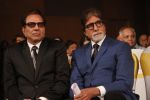 Dharmendra, Amitabh Bachchan at the Launch of Dilip Kumar_s biography The Substance and The Shadow in Grand Hyatt, Mumbai on 9th June 2014(448)_5397380e7c13c.JPG