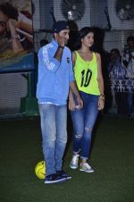 Ranbir Kapoor, Deeksha Seth plays soccer with Armaan Jain to promote Lekar Hum Deewana Dil in Chembur, Mumbai on 17th June 2014 (167)_53a178cf2eee7.JPG