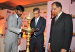Dhanush, Mr. Tarun Rai (CEO, WWM) & Mr. Rajat Mukarji (CCAO, Idea Cellular) at the innauguration of _61st Idea Filmfare Awards 2013_ Press Conference at Park Hyatt Hotel, Chennai.1_53a3942c4df32.JPG