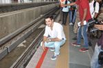 Armaan Jain take metro ride in Andheri, Mumbai on 20th June 2014 (63)_53a63b84a0eda.JPG