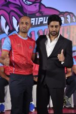 Abhishek Bachchan announces his kabbadi team  Jaipur Pink Panthers in ITC Parel, Mumbai on 25th July 2014 (41)_53d3113f7a446.JPG