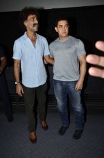 Aamir Khan, Makrand Deshpande at the Premiere of Makrand Deshpande_s Saturday Sunday movie in Chitra Cinema on 6th Aug 2014 (73)_53e35aa104960.JPG