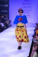 Model walk the ramp for Gen Next Show at Lakme Fashion Week Winter Festive 2014 Day 2 on 20th Aug 2014 (344)_53f46924354d5.JPG