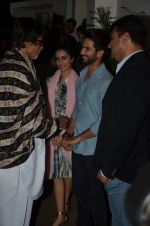 Amitabh Bachchan, Shraddha Kapoor, Shahid Kapur, Siddharth Roy Kapur at Haider screening in Sunny Super Sound on 30th Sept 2014 (331)_542be49648110.JPG