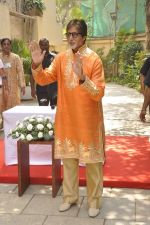 Amitabh Bachchan celebrates bday with media in Mumbai on 10th Oct 2014 (6)_54392cfa77620.JPG