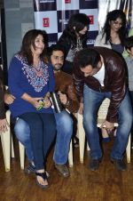 Farah Khan, Abhishek Bachchan, Boman Irani at Mad Over Donuts - Happy New Year contest winners meet in Mumbai on 19th Oct 2014 (37)_5444cee251cec.JPG