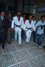 Ajay Devgan was felicitated by Taekwondo Masters from Korea in Mumbai on 22nd Nov 2014 (1)_547326682ea90.JPG