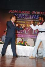 Ajay Devgan was felicitated by Taekwondo Masters from Korea in Mumbai on 22nd Nov 2014 (16)_547326710605f.JPG