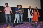 Jitendra Joshi, Amruta Khanvilkar, Shreyas Talpade at the First Look & Theatrical Trailer launch of Shreyas Talpade starrer Baji in mumbai on 9th Dec 2014 (46)_5487f1084727d.JPG