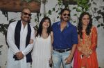 Jitendra Joshi, Amruta Khanvilkar, Shreyas Talpade,Deepti Talpade at the First Look & Theatrical Trailer launch of Shreyas Talpade starrer Baji in mumbai on 9th Dec 2014 (18)_5487f08fa74ab.JPG