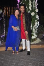 Farah Khan, Karan Johar at Sangeet ceremony of Riddhi Malhotra and Tejas Talwalkar in J W Marriott, Mumbai on 13th Dec 2014 (189)_548ea5d3ea7a8.JPG